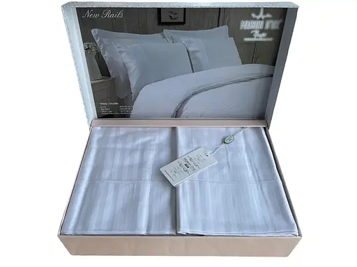 Постільна білизна Rails White Сатин Преміум Maison D'or pbe0050980 - фото 1