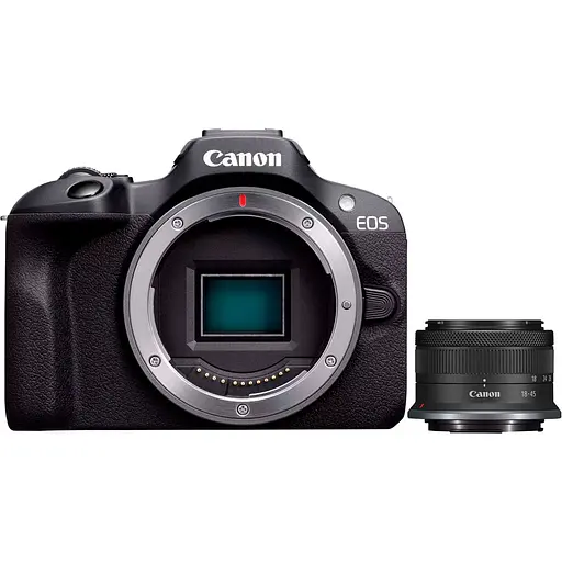 Бездзеркальний фотоапарат Canon EOS R100 Kit RF-S 18-45mm F/4.5-6.3 IS STM (6052C034) UA [92193] - фото 3