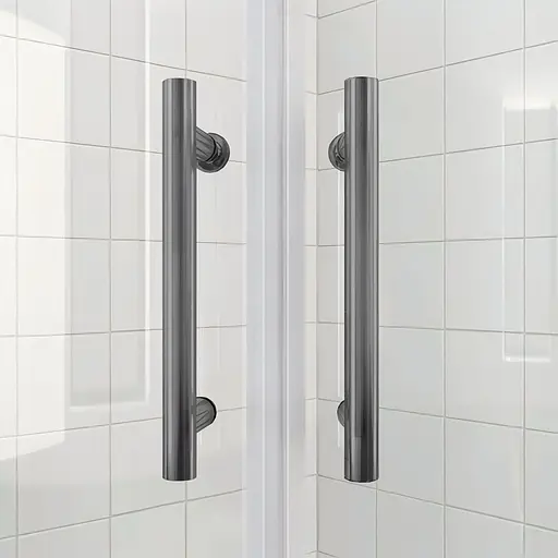 Душевая кабина без поддона Koer SR SC04-90x90x195-TR-07 прозрачное стекло Easy Clean 5 мм, graphite KR5362, Универсальная, прозрачная , графит - фото 5