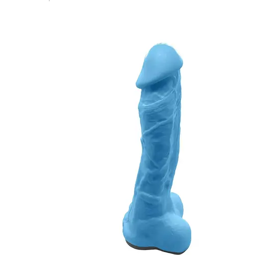 Крафтовое мыло-член с присоской Чистий Кайф Blue Size XL