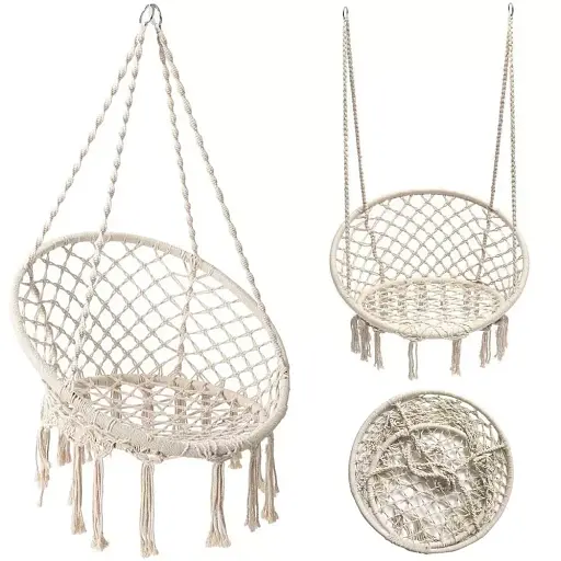 Підвісне крісло гойдалка Interlook DY-A003 Grey - фото 9