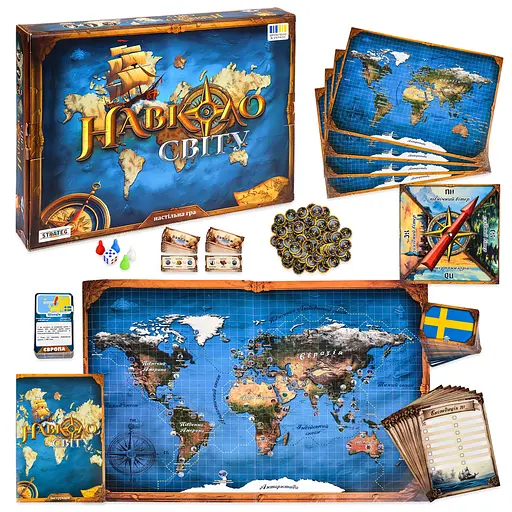 Настільна гра Strateg Навколо світу (30110) - фото 8