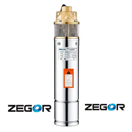 Насос глибинний вихровий Zegor 4SKM100A без пульта 20 м кабеля 30412 - фото 2