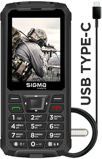 Мобильный телефон Sigma X-treme PR68 TYPE-C black (UA UCRF) - фото 2