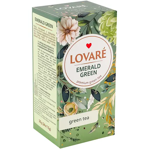 Чай зелений Lovare Emerald Green 24х1,5 г