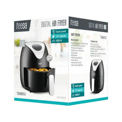 Аэрогриль Аэрофритюрница TEESA DIGITAL AIR FRYER 1,8L - фото 5
