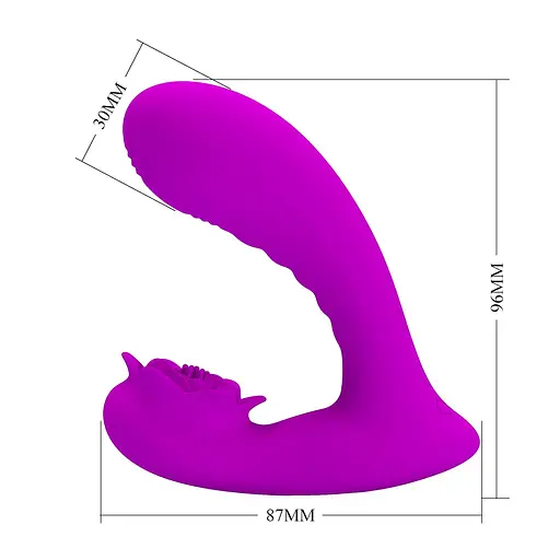 Вібратор Pretty Love Nadal 9.6 см (фіолетовий) - фото 7