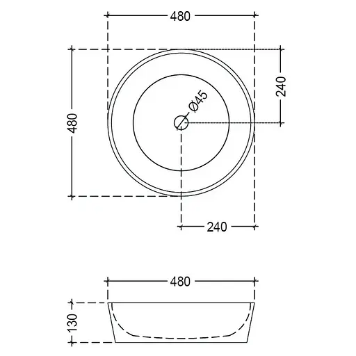 Умивальник Jaquar Opal 48 OPS-WHT-15901N, Білий - фото 2
