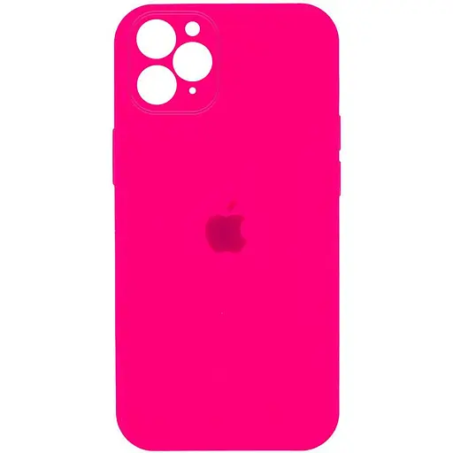 Чехол Epik Silicone Case Square Full Camera Protective AA для Apple iPhone 11 Pro 5.8 Розовый/Barbie pink