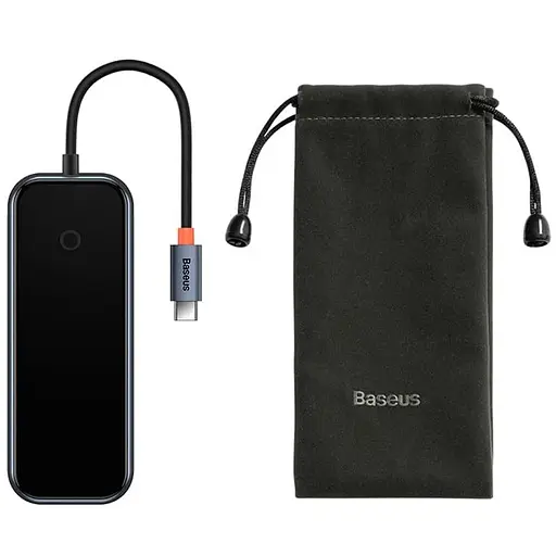 Перехідник Baseus Hub AcmeJoy 7-Port Type-C (HDMI*1+USB3.0*2+USB2.0*1+Type-C PD&Data*1+SD/TF) (WKJZ) Dark Gray - фото 5
