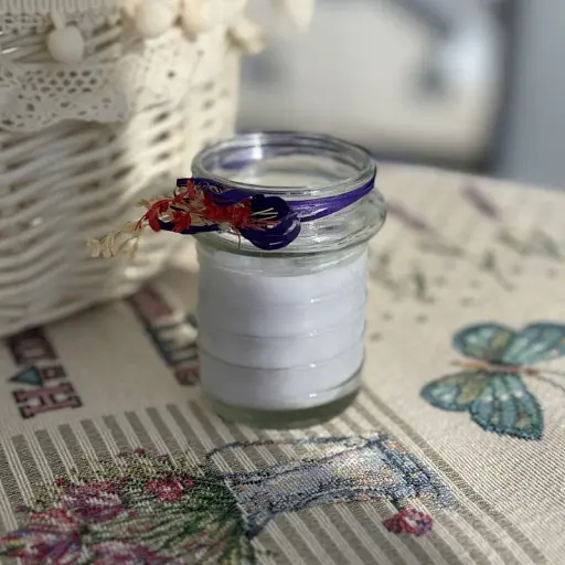 Пасхальная свеча фиолетовая в баночке средняя MIS LT - фото 1