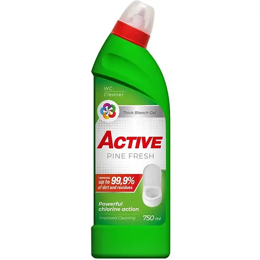 Засіб для чищення унітазу з хлором Active Pine Fresh 0.75 л