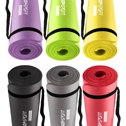 Мат для фитнеса и йоги Hop-Sport HS-N015GM 1,5см салатовый - фото 8