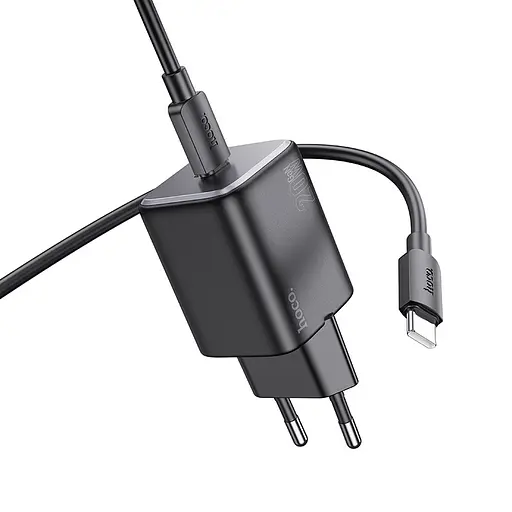 МЗП Hoco N40 Mighty PD20W (1USB-C) + кабель Type-C to Type-C Black - фото 4
