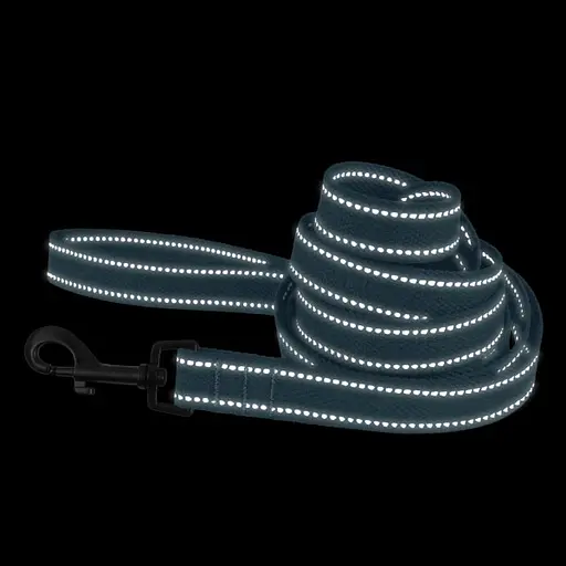 Поводок для собак Barksi Сotton с карабином квадратное ушко 200x2 см голубой - фото 6