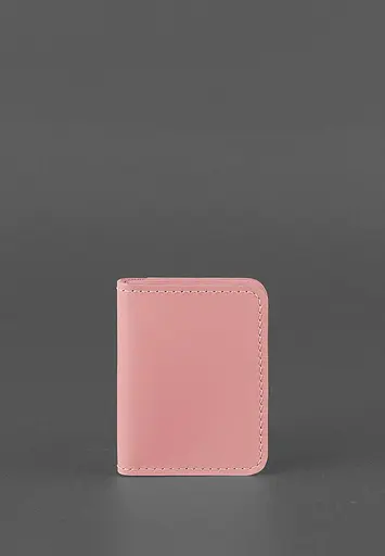Кожаная обложка для ID-паспорта и водительского заседания 4.0 Розовая - фото 2