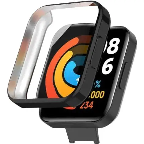 Чехол-накладка DK Silicone Face Case для Xiaomi Redmi Watch 2 Lite (black)