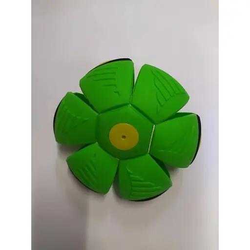 М'яч-запускалка складаний A-Toys Phlat Ball плоский м'яч трансформер зелений - фото 2