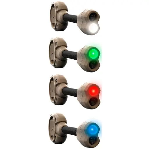 Фонарь на шлем Princeton Tec Switch RGB / White 10 lm Tan - фото 8