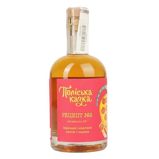 Зерновий спиртний напій з перцем Поліська казка Рецепт номер 2 42% 0.5 л - фото 1