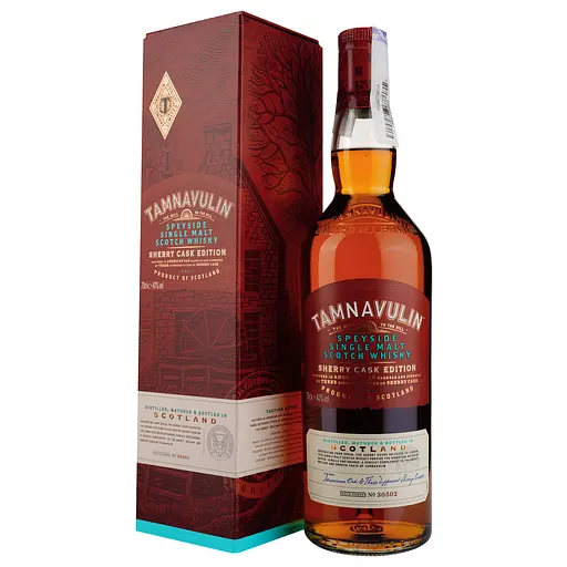 Уценка. Виски Tamnavulin Sherry Cask, в подарочной упаковке, 40%, 0,7 л
