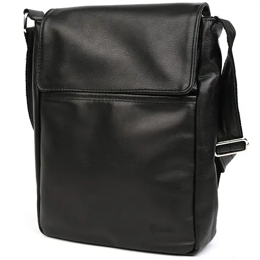 Чоловіча сумка А4 через плече із натуральної шкіри TARWA 33х26х8 см sum0028175 - фото 6