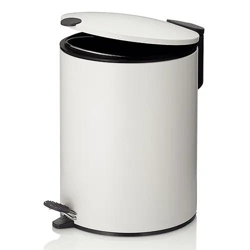 Ведро с педалью Mats, белое, 5л (23701) - фото 2