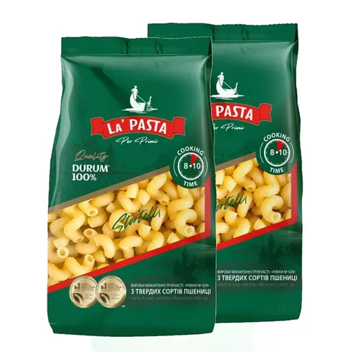 Макаронные изделия La Pasta рожки 400 г х 2 шт. (483550) 