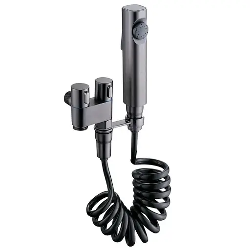 Кран для гігієнічного душу та бачка унітазу Mixxus AVT-01 graphite MI6837, Графіт - фото 1