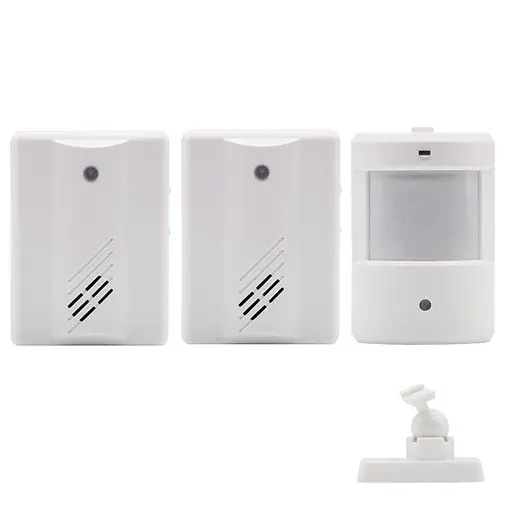 Беспроводной дверной звонок с датчиком движения и 2-мя приемниками - оповещателями Leshp DD1408-2 (100722)