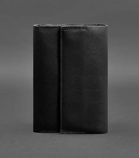 Шкіряний блокнот (Софт-бук) 5.1 вугільно-чорний - фото 1