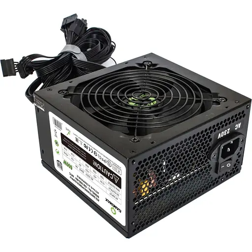 Блок живлення GameMax 600W (GM-600 80+ APFC Black) Б/в - фото 1