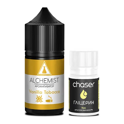 Набор компонентов для самозамеса солевой заправки ALCHEMIST 30 мл Vanilla Tobacco Табак Ваниль, 0-50 мг (18096) - фото 2