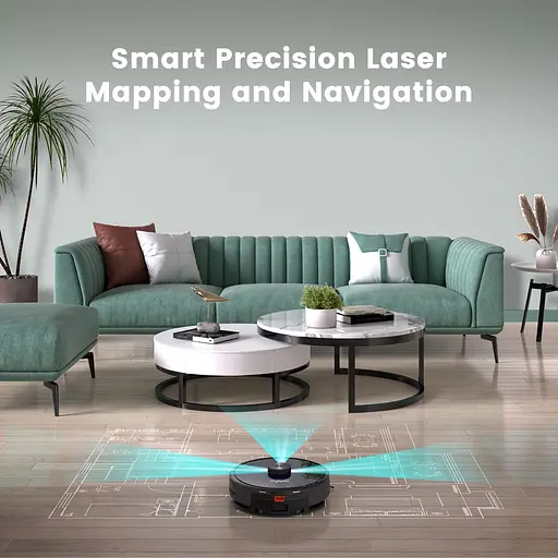 Робот-пилосос Kyvol Cybovac L30 Lidar 210 ml+210 ml 2600 mA 2500 pa Google Assistant Amazon Alexa - фото 8