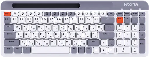 Клавиатура беспроводная Maxxter KBW-02G-UA White