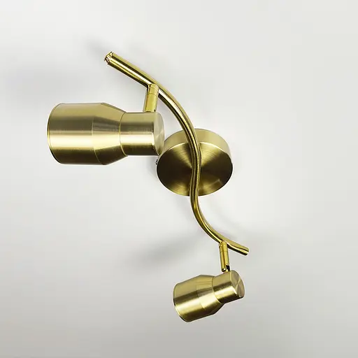 Латунний світильник із 2-ма регульованими плафонами | Арт. 52039/2 TBS | Line F - фото 5