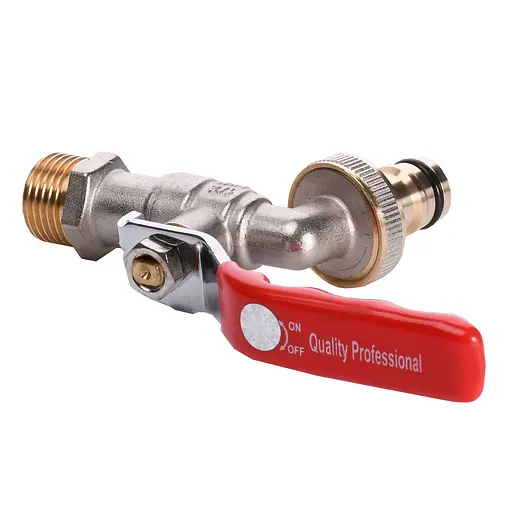 Кран шаровый поливочный Q Professional 1/2″ NV-QP155 + коннектор быстросъемный - фото 4