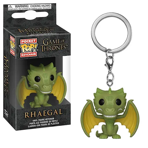 Фігурка-брелок Funko Pop Фанко Поп Гра престолів Зелений дракон Game of Thrones Rhaegal 4 см Trinket GT R - фото 2