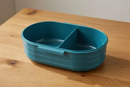 Ланч-бокс пластиковый на 2 секции Laprida зеленый 1000 мл (64-21-229) - фото 2