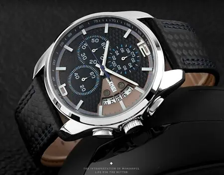 Чоловічий годинник Skmei 9106 Spider blue - фото 2