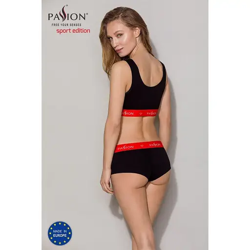 Спортивный топ на широких бретелях Passion PS003 TOP black L - фото 7