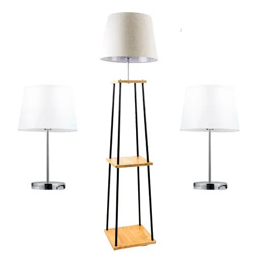 Комплект Sirius: Торшер FL 9107-ORW + 2 Настільні лампи B N6568/1T CH