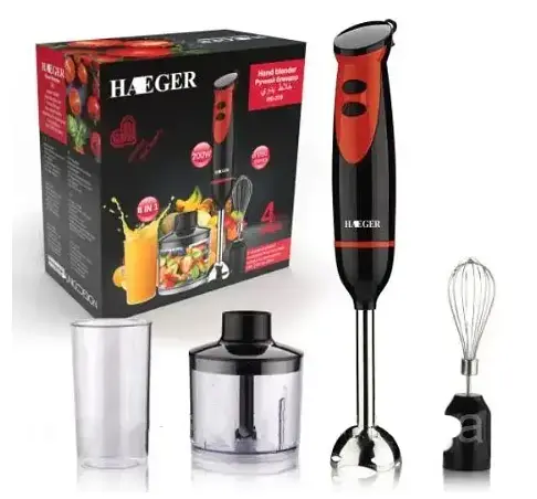 Стационарный ручной блендер Haeger HG-279 электрический 3в1 с насадками - фото 5