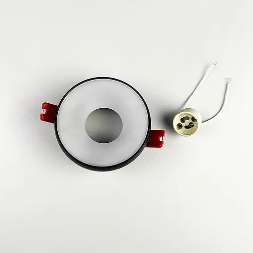 Точковий вбудований світильник у чорному корпусі Ø9,2х4 см | Line F | Арт. JY-DH-52 Bk - фото 7