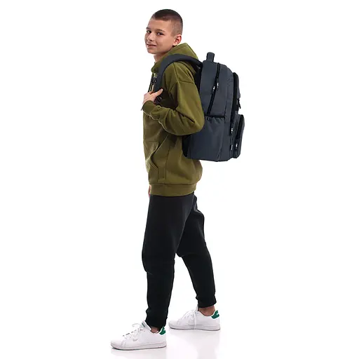 Рюкзак GoPack Education Teens 184 темно-серый Темно-серый (GO26-184L-4) - фото 21