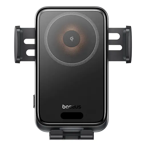 Автодержатель для телефона с БЗП Baseus Wisdom Pro Auto Coil Alignment Car Mount Wireless Charger Air Outlet Version Cosmic черный - фото 3