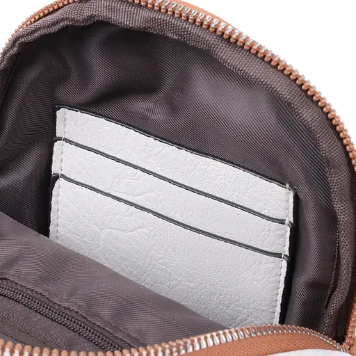 Женская сумка Vintage через плечо из экокожи с акцентом на текстильную лямку 15х25х5 см sum0026967 - фото 7