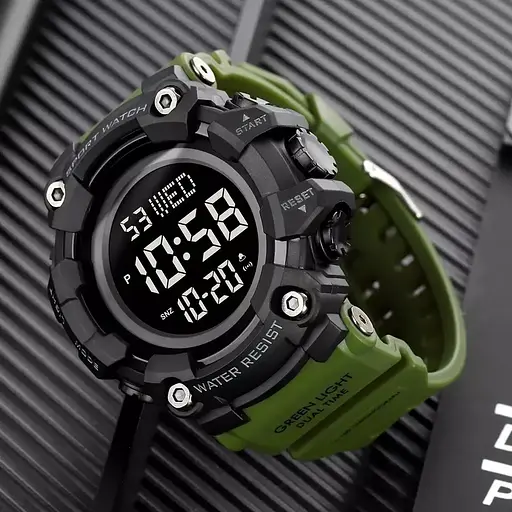 Тактические мужские часы Skmei 1968 Зеленый - фото 2