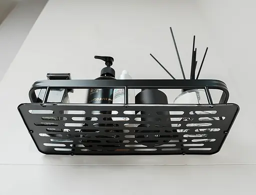 Набор металлических полок для ванной комнаты Fabrika ONIX 2 шт черный+подарок ершик для унитаза Fabrika PRACTIС White - фото 14