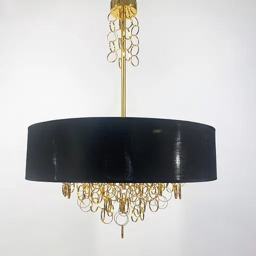 Люстра із серії Curtis в чорному кольорі Line.F Діаметр 60см - фото 4